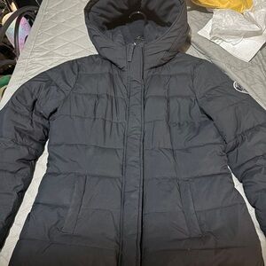 Abercrombie & Fitch Women's Dark Gray Puffer Jacket